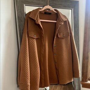 Brown Quilted Jacket